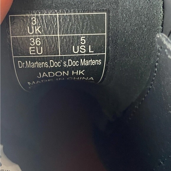 NWT Dr. Martens Jadon Hello Kitty Boots Combat Platform Y2K Size 5 - Picture 11 of 12